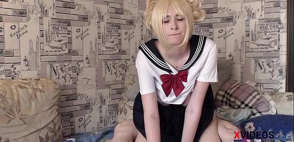  Family Therapy with Cosplay Step Sister Himiko Toga! best step brother fucking me and cum my mouth